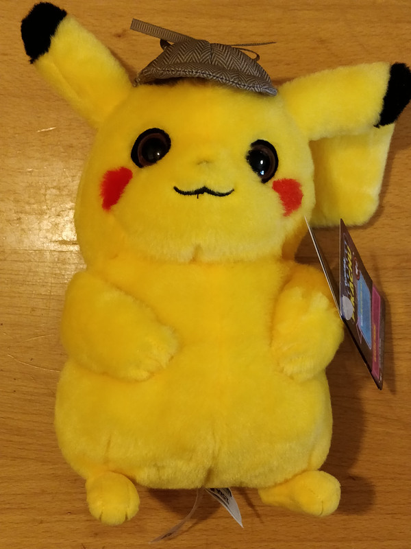 detective pikachu realistic plush