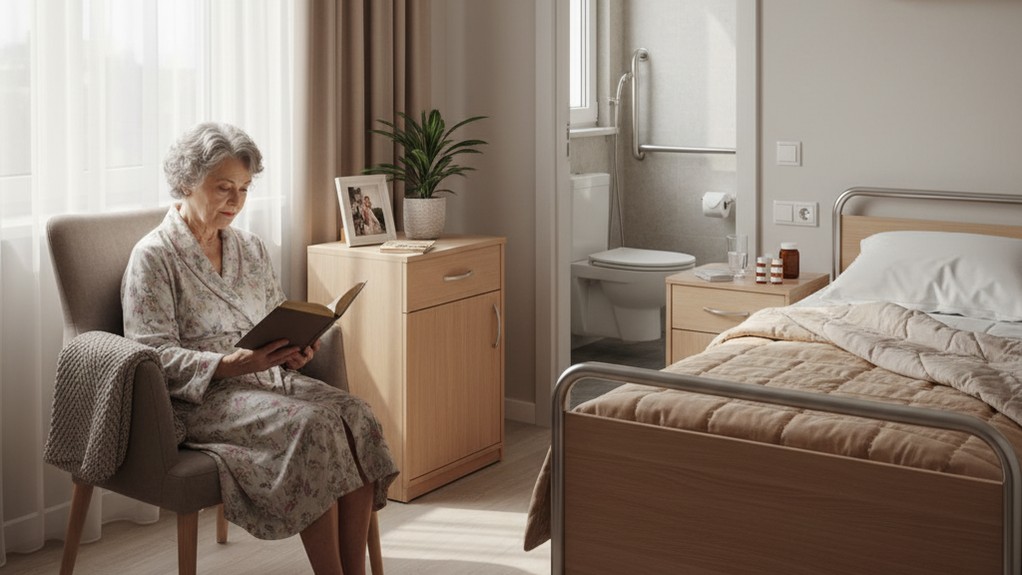 Условия проживания в частном доме престарелых - комфортная одноместная комната