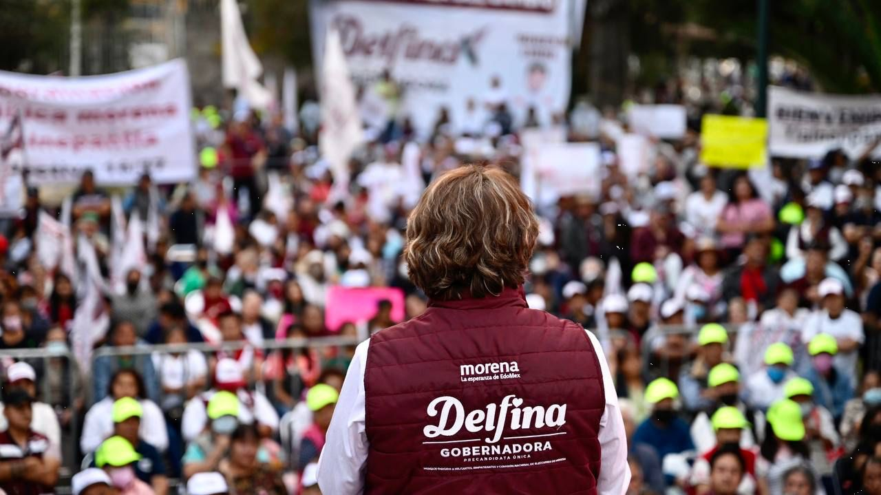 Advierte Delfina que ganará en el Estado de México