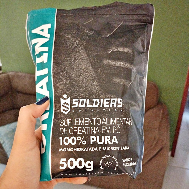 Creatina Monohidratada 500g – 100% Pura Importada – Soldiers Nutrition Creatina Monohidratada 500g – 100% Pura Importada – Soldiers Nutrition