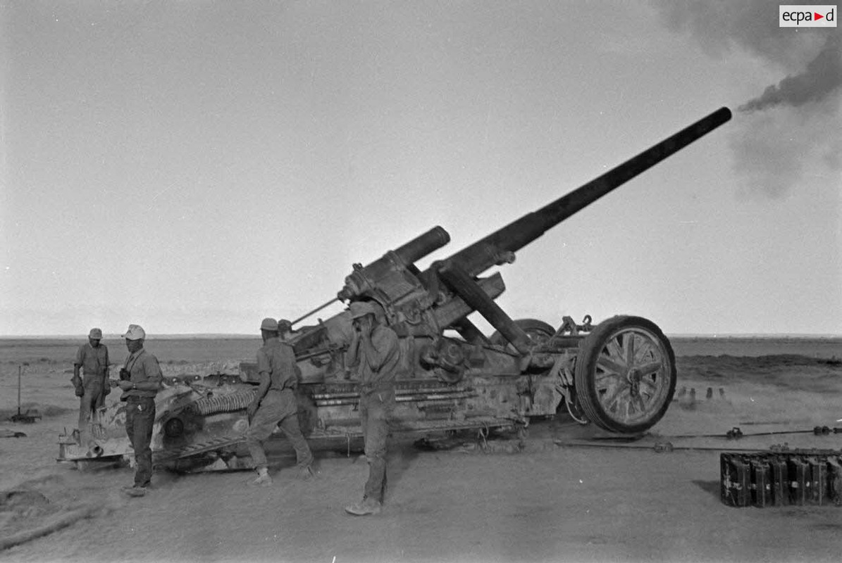 Mise en oeuvre d'un canon de 17 cm Kanone 18 (10)
