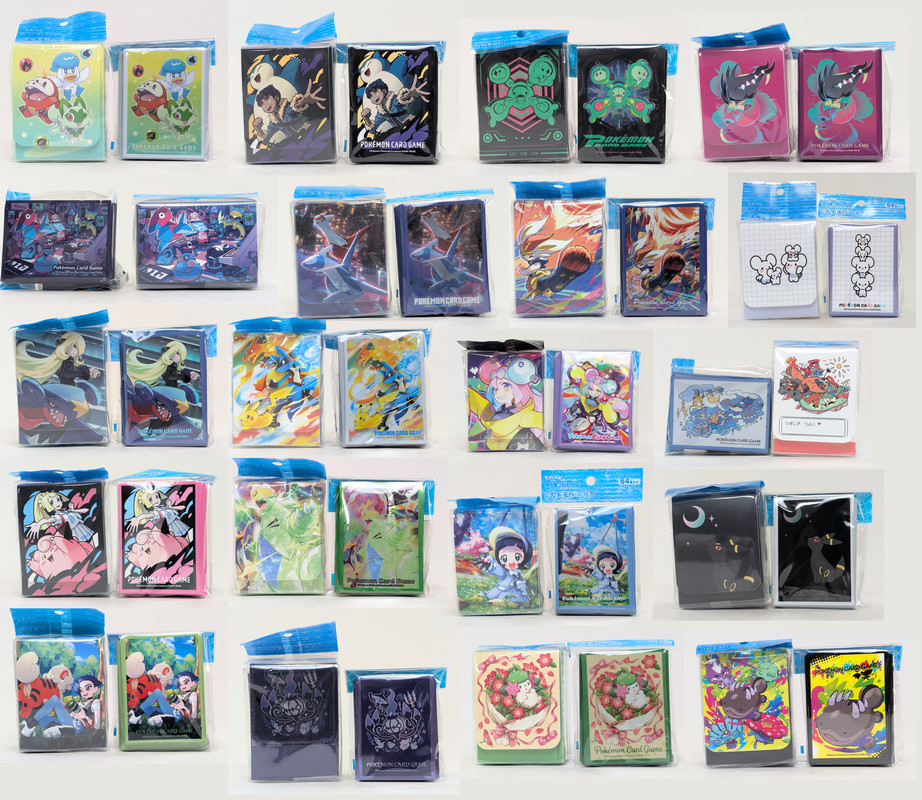 Matching Pokémon Card Sleeve and Deck Box Sets