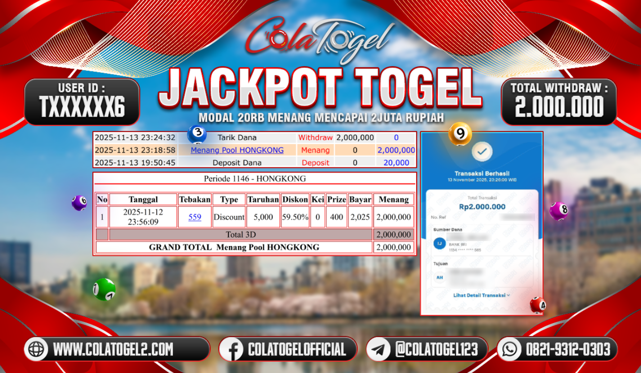 JACKPOT HONGKONG LOTTO!!