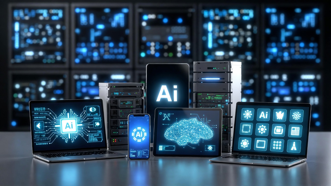 Small efficient AI models running on various devices