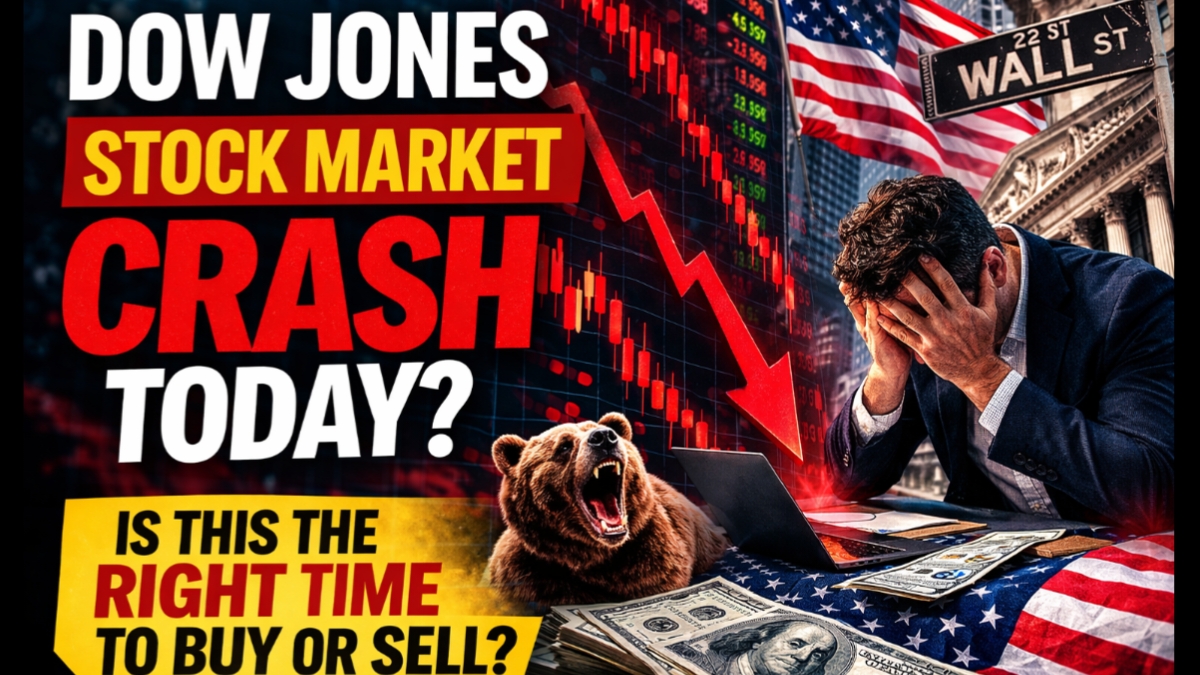 Dow Jones Stock Market Crash Today News