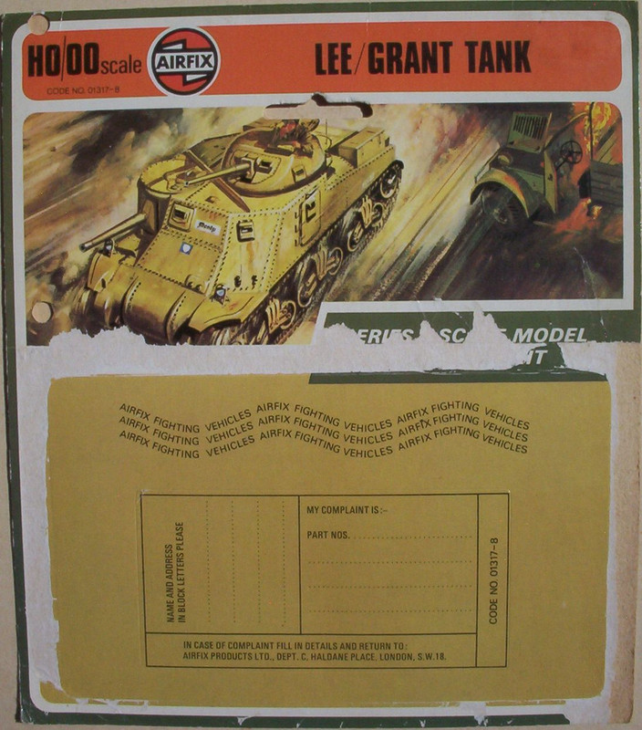 Airfix 76 Lee-Grant Tank T4 Header