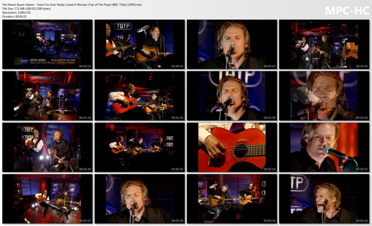 Bryan Adams - Have You Ever Really Loved A Woman (Top of The Pops) (BBC 720p) [06.04.1995]