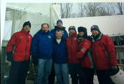 Don Barker at the Bodine Bobsled Challenge with Alan Bestwick, G