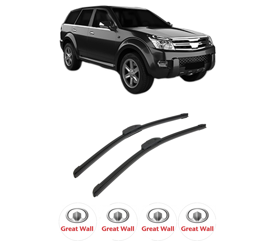 Set stergatoare auto GREAT WALL HOVER H3 din 2008-2013, pentru parbriz auto, 2 bucati, Bosch Aerotwin Retrofit, din cauciuc siliconat rezistent, 4 Stickere Auto GREAT WALL