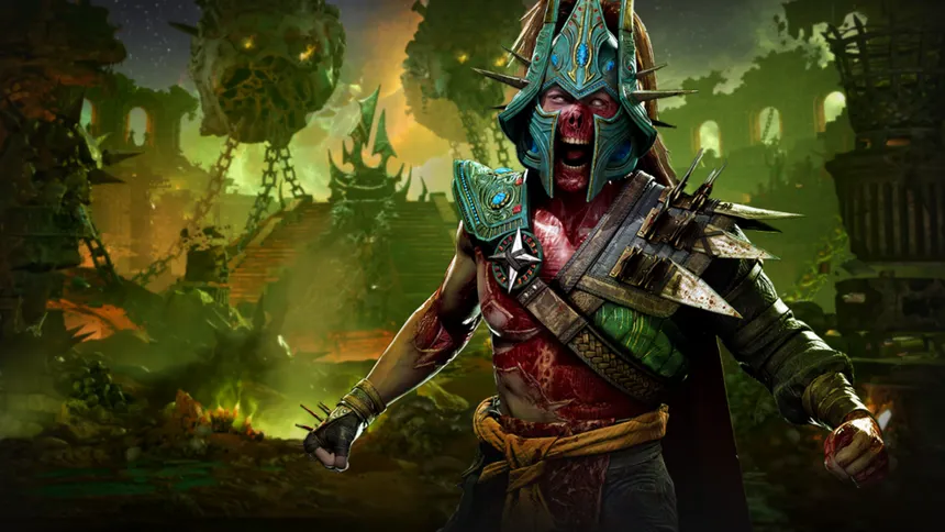 Havik standing in front of his throne in the chaos realm.