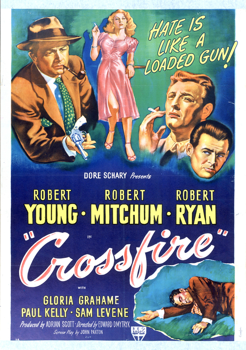 Krzyżowy ogień / Crossfire (1947) MULTi.1080p.BluRay.REMUX.AVC.FLAC.2.0-OK | Lektor i Napisy PL
