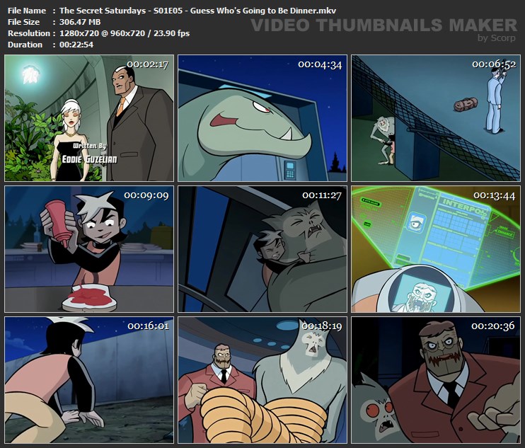 The Secret Saturdays - S01E05 - Guess Who's Going to Be Dinner.mkv