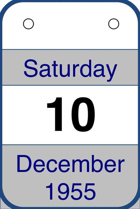 Calendar: 10 December 1955 