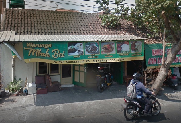 Warung Mbah Bei.