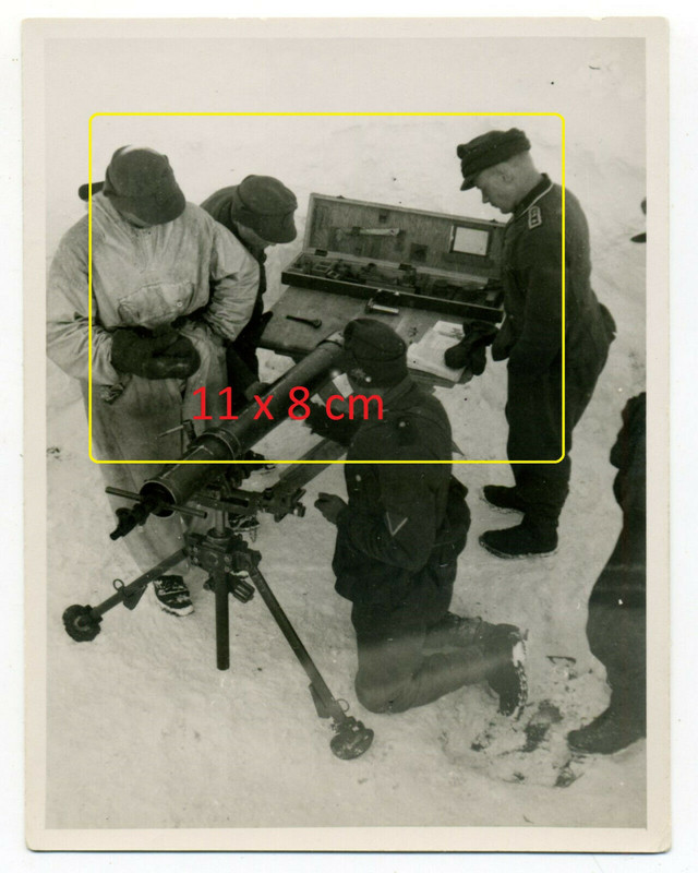 Foto Gebirgsjäger in Finnland beim Aufbau eines Granatwerfer Werkzeugkoffer uvm.
