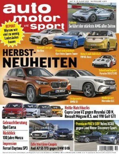 Cover: Auto Motor und Sport Magazin No 19 vom 25 August 2022 Cover: Auto Motor und Sport Magazin No 19 vom 25 August 2022