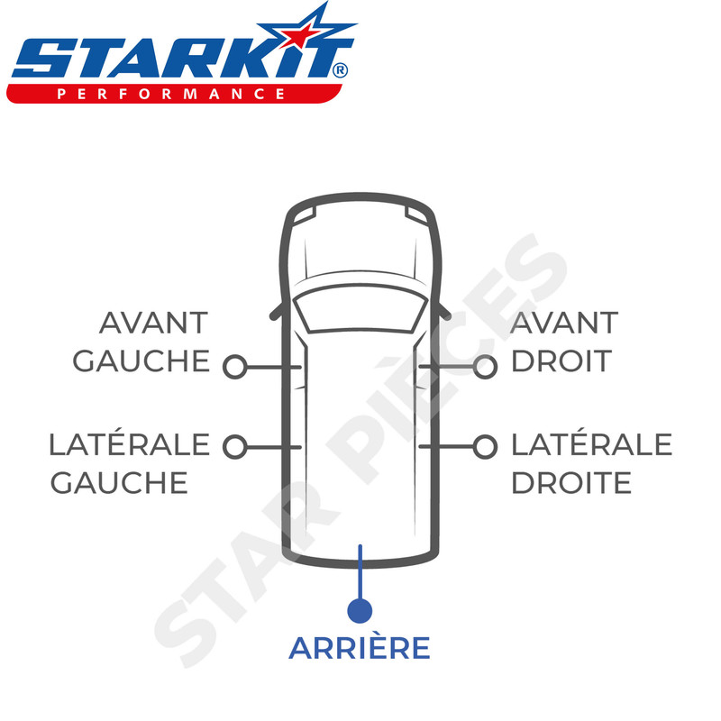 STARKIT PERFORMANCE Mécanisme serrure de porte (fermeture centralisée)  compatible pour Berlingo 1 et Partner 1 (1996-2008) porte arrière battante  : : Auto et Moto