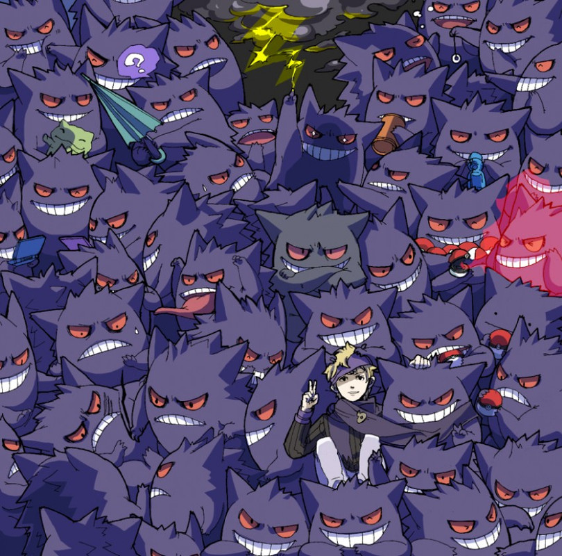 gengar-ditto-morty-and-transformed-ditto