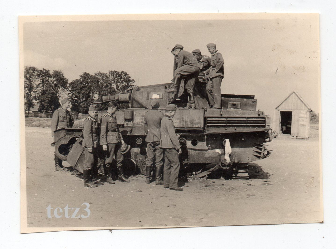 Polen b.Radom Kämpfer zerst. Panzer Tank Sturmge