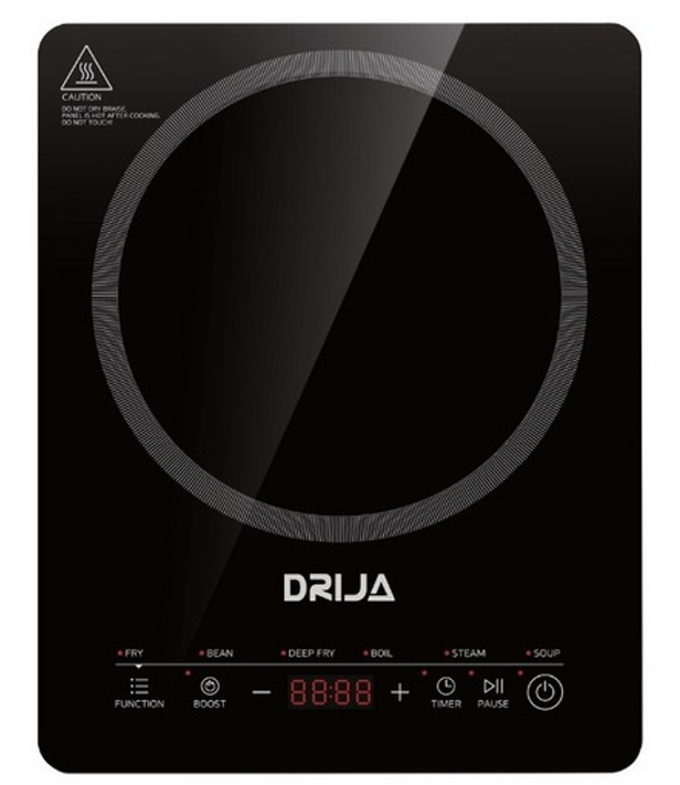 Estufa de inducción Drija Munich 28 Induktion con diseño portátil y panel táctil.