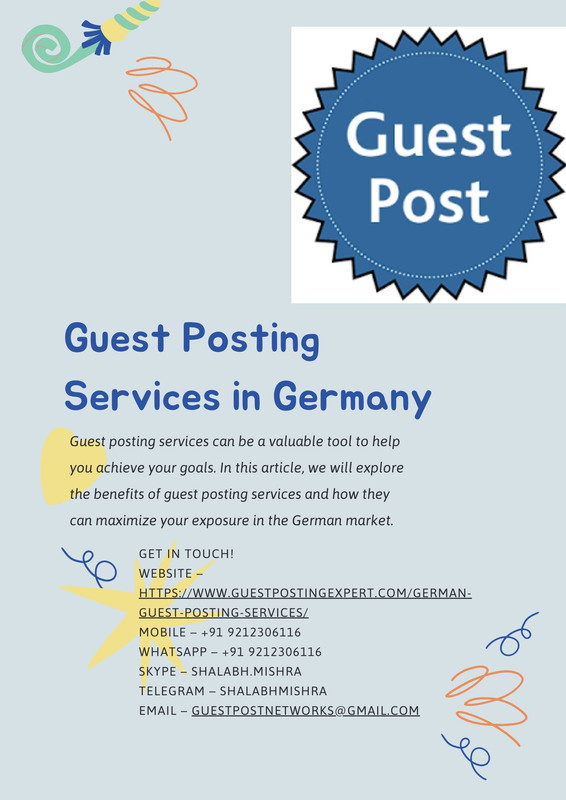 Germany Guest Posting Service