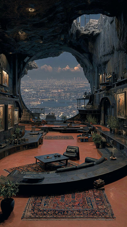 Grande salle de réunion ouvrant en contre bas sur Salem-Aleykoum