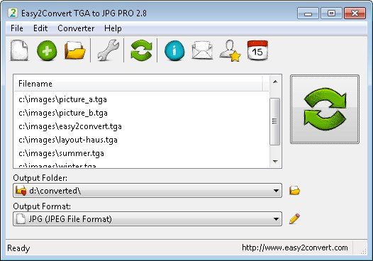 Easy2Convert TGA to JPG Pro 3.1