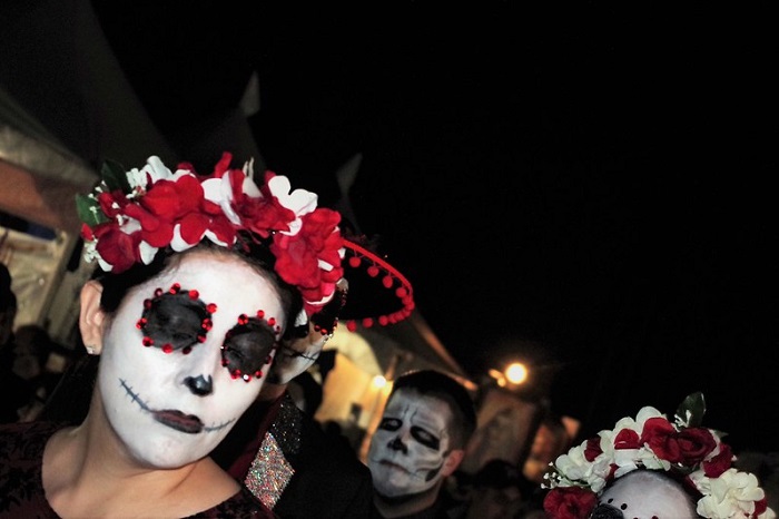 Day Of The Dead merupakan perayaan Halloween yang terkenal dari Meksiko.