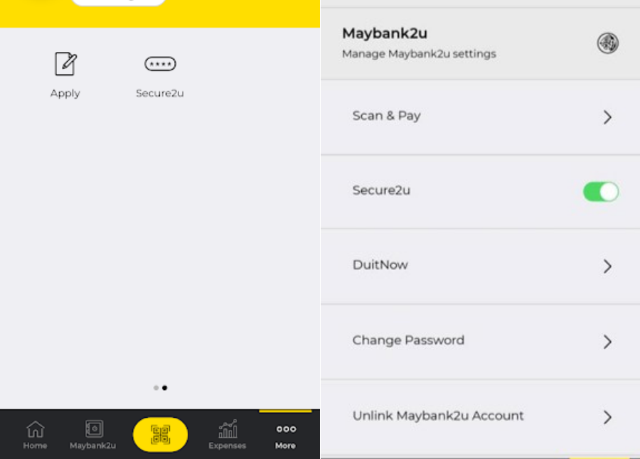 Maybank S Secure2u Feature Now On Mae App For Safer Online Banking Transactions