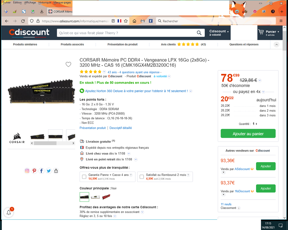 RAM CDISCOUNT 14 AOUT 2021