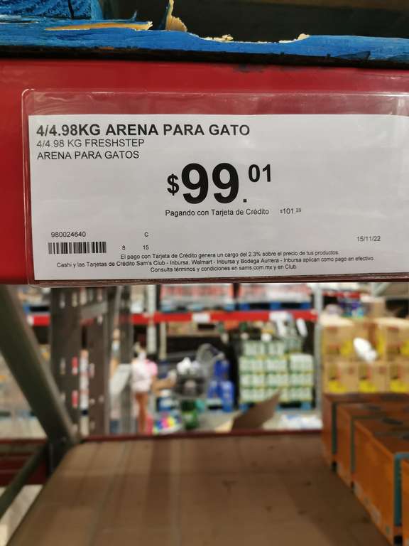 Sam's Club Salina Cruz: Arena fresh step, 4 paquetes de 4.98 Kg | pagando con débito o efectivo