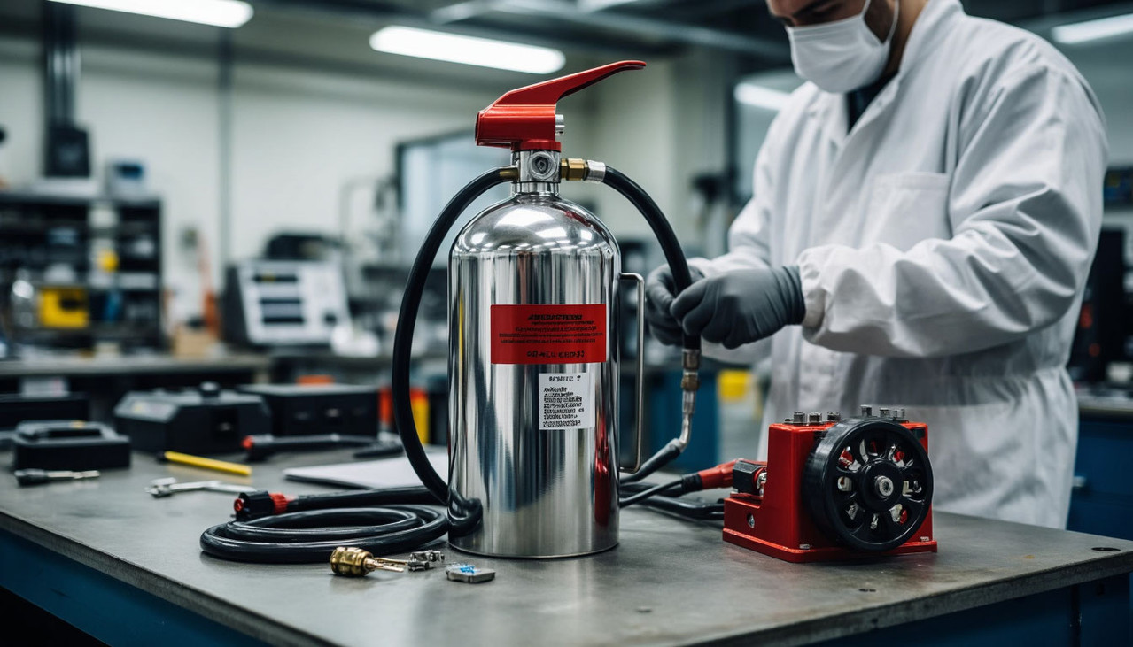 Перезарядка огнетушителя