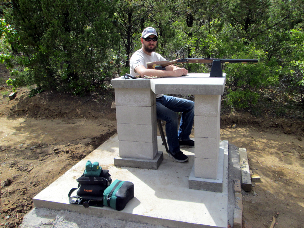 Easy, homemade shooting bench IMG_0489