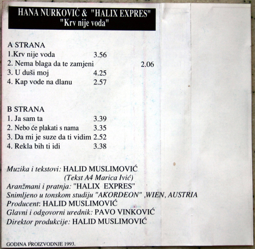 Hana Nurkovic 1993 - Kazeta - 2