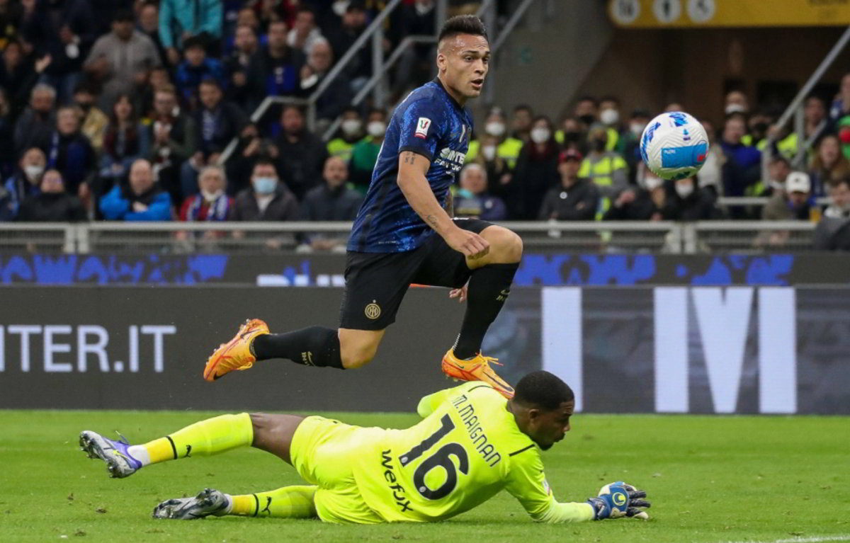Coppa Italia: Inter in finale, 3-0 al Milan con doppietta di Lautaro