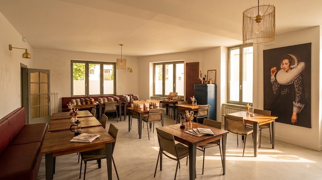 La salle et la terrasse du coffee shop