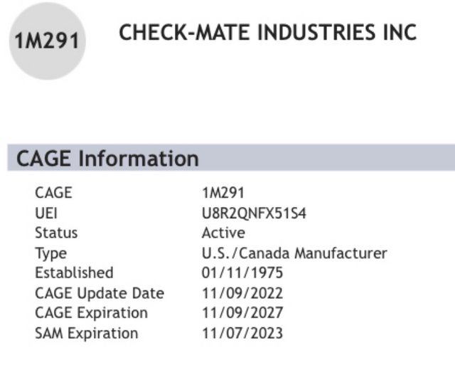 Check-Mate Industries, Inc.