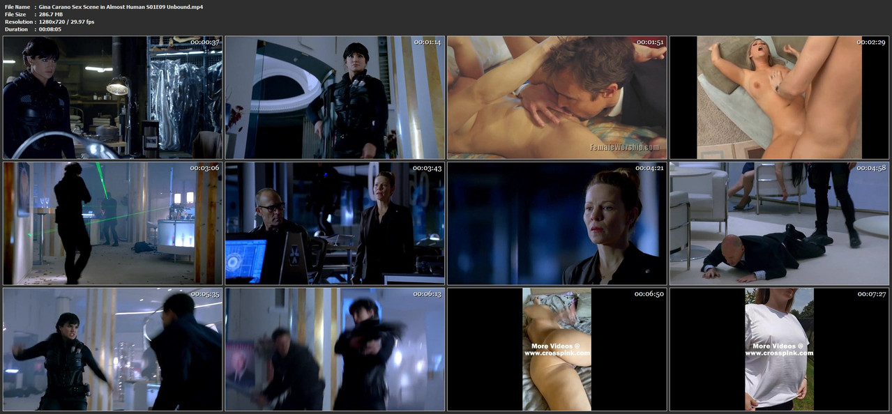 Gina Carano Sex Scene in Almost Human S01E09 Unbound mp4