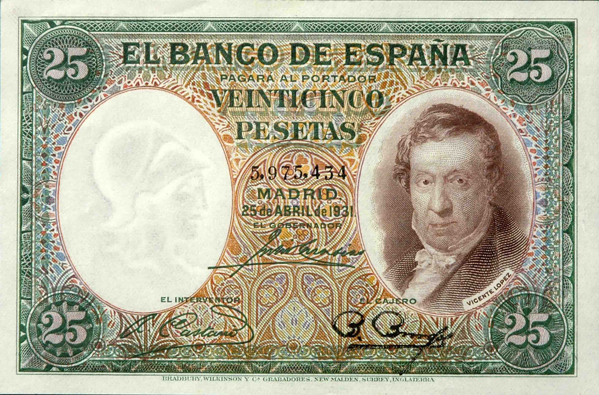 25 Pesetas 1931 - Vicente López ED-358A