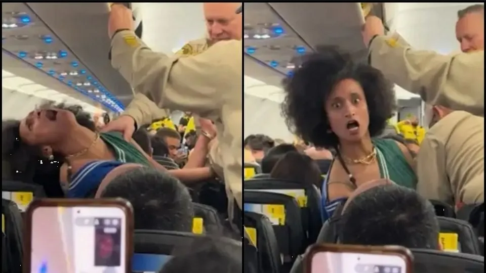 Escalofriante incidente en avión: mujer 'poseída' provoca pánico entre los pasajeros