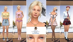 Elsa Bjergsen realm of oblivion custom character Sims 4 CAS outfit preview - thumbnail