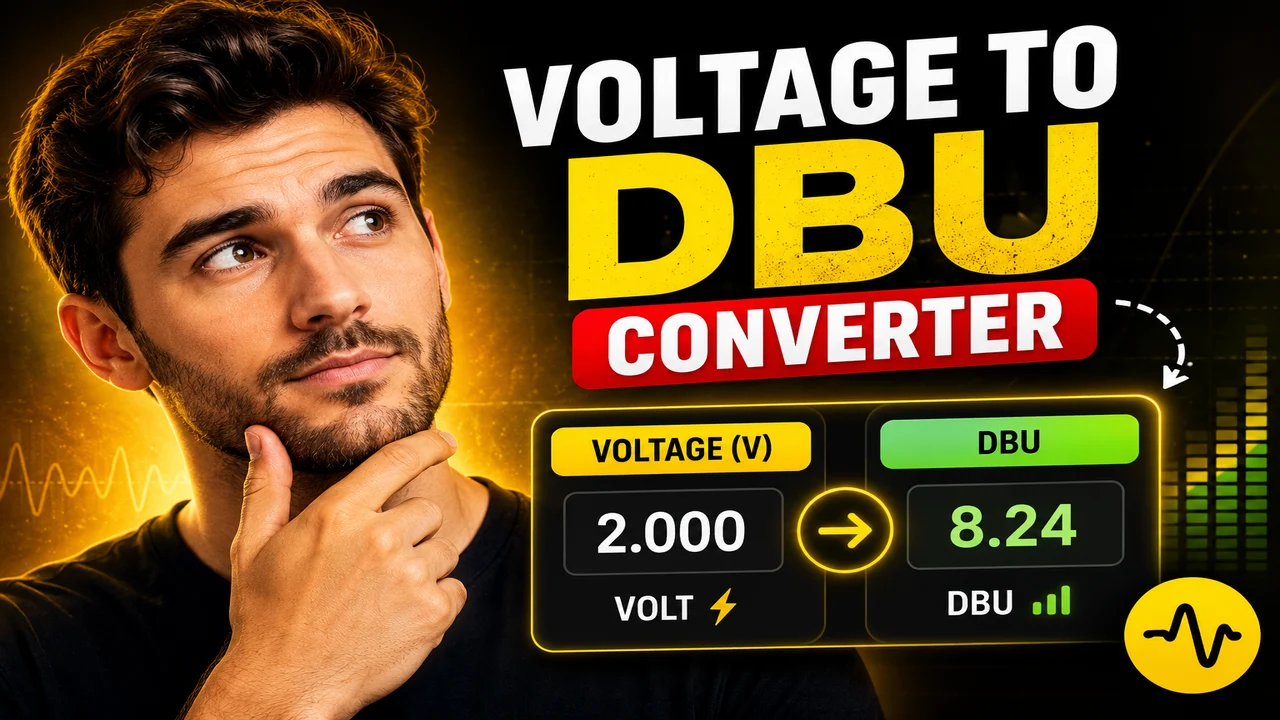 Voltage To Dbu Converter Calculator Online Tool