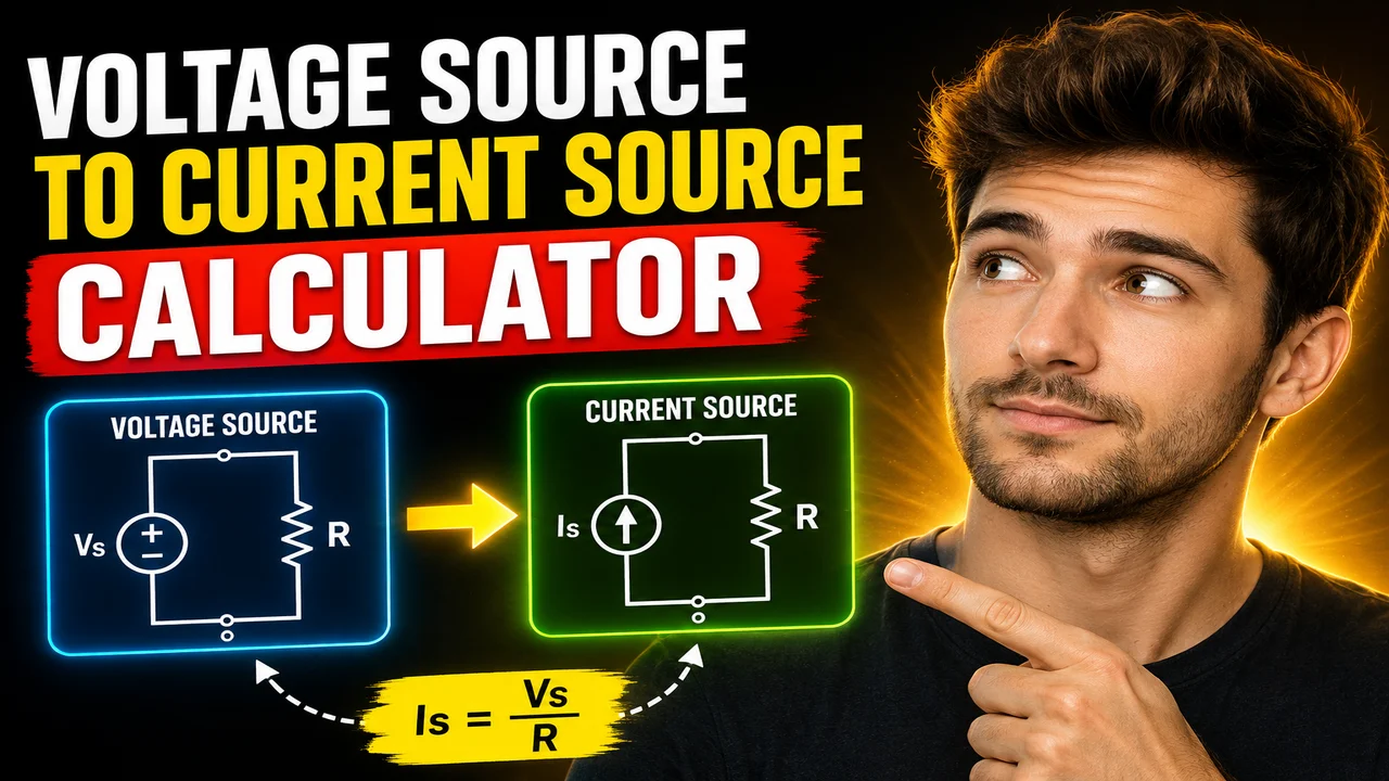 Voltage Source To Current Source Transformation Calculator
