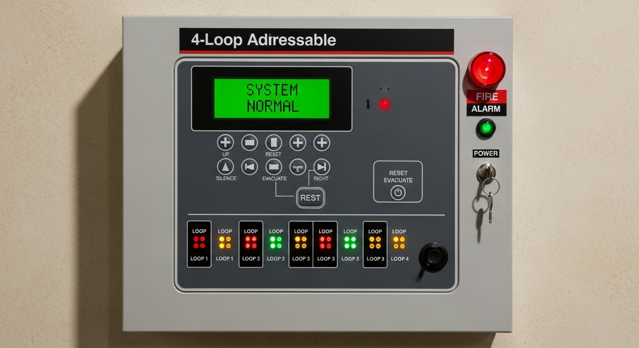 4-Loop Addressable Fire Panel