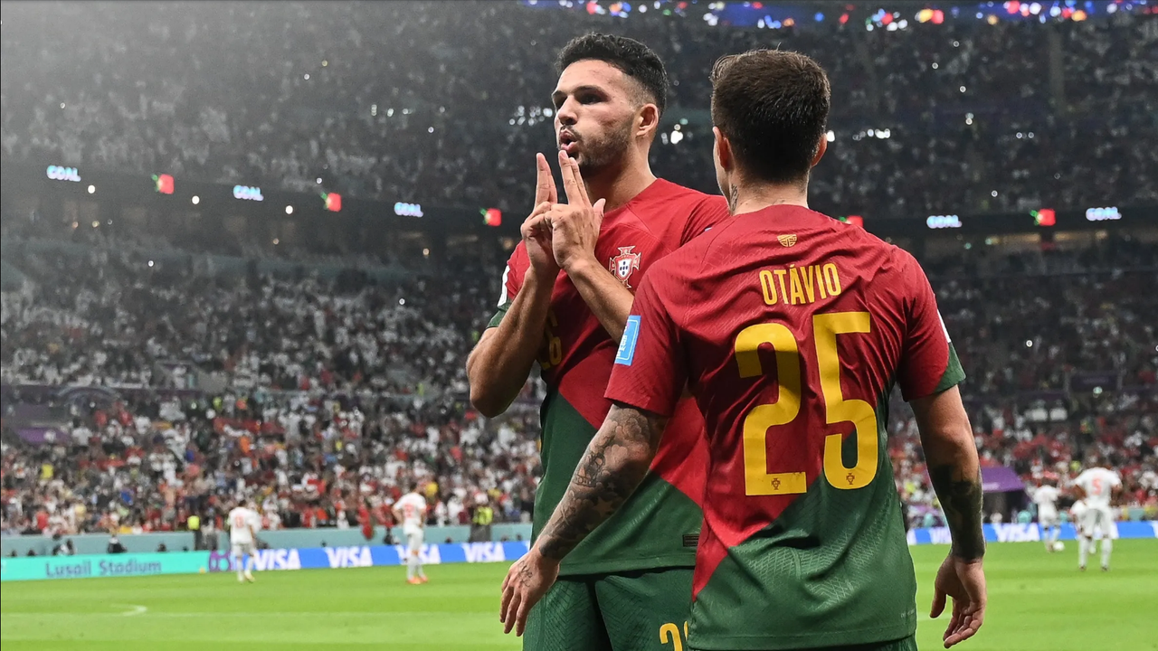 Portugal golea a Suiza y gana su pase a los Cuartos de Final 