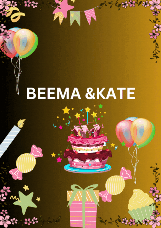 Colorful Playful Simple Illustrated Festive Decor Kids Birthday Party Invitation Flyer (1)