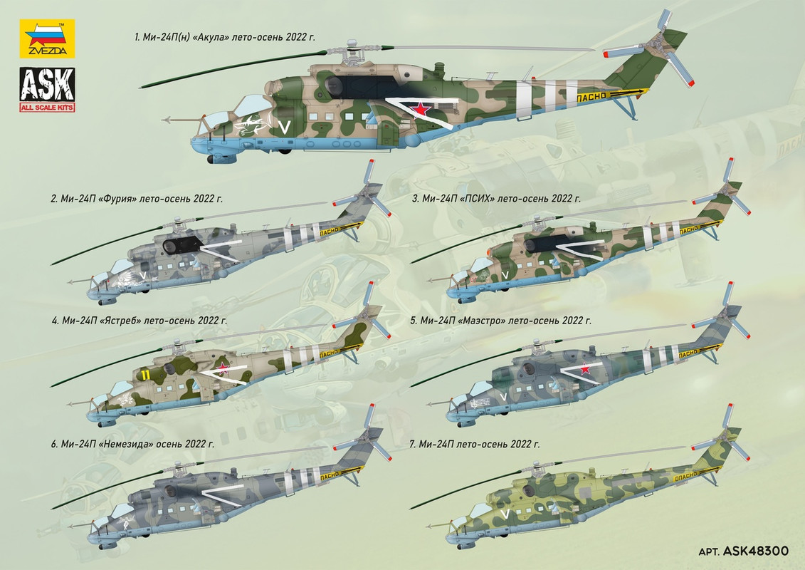 1/48 Ölçekler MIL MI-35 M Hınd E ZVEZDA
