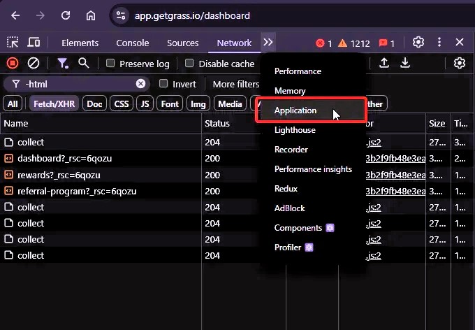 Open DevTools