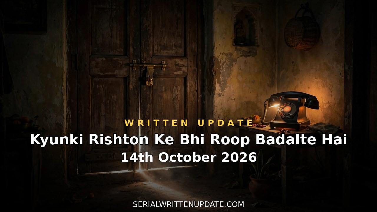 Kyunki Rishton Ke Bhi Roop Badalte Hai 14th October 2026 written update: a locked room and a police trap