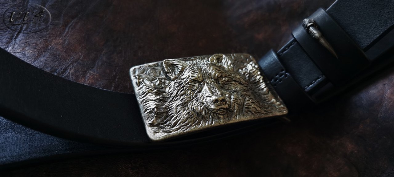 пряжка волк ремень3,3